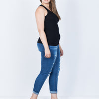 Curve So Comfy Basic Tank Plus Size Tops -2020AVE