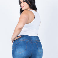 Back View of Plus Size So Comfy Basic Tank