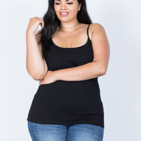 Front View of Plus Size The Essential Cami
