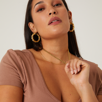 Rope Chain Jewelry Gold One Size -2020AVE