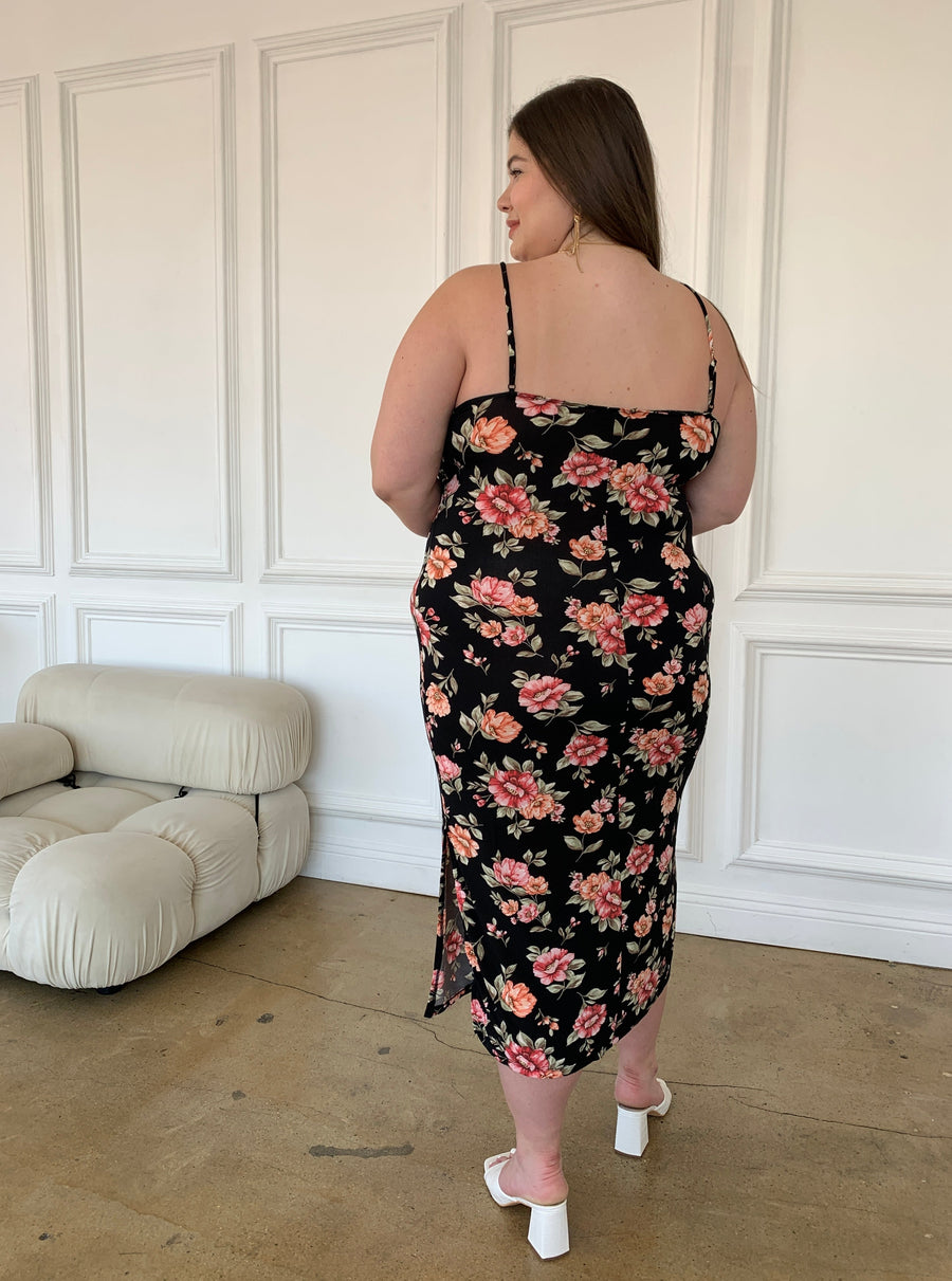 Plus Size Bodycon Floral Dress 2020AVE Plus Size Bodycon Floral Dress 2020AVE