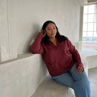 Plus Size Collared Sweater Plus Size Outerwear -2020AVE