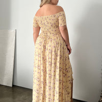 Plus Size High Low Smocked Floral Dress Plus Size Dresses -2020AVE