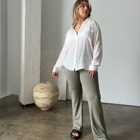 Plus Size Ribbed Stretch Pants Plus Size Bottoms -2020AVE