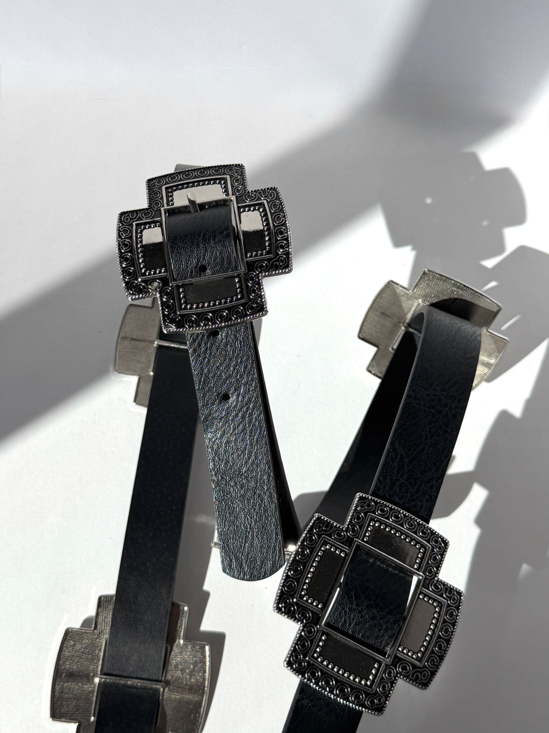 Plus Size Silver Statement Buckle Belt Plus Size Accessories -2020AVE