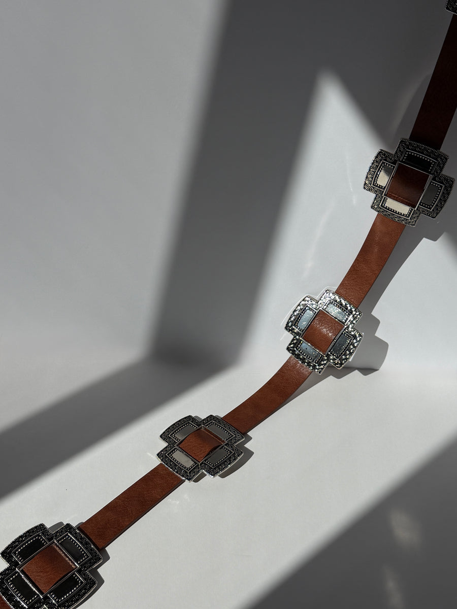 Plus Size Silver Statement Buckle Belt Plus Size Accessories -2020AVE