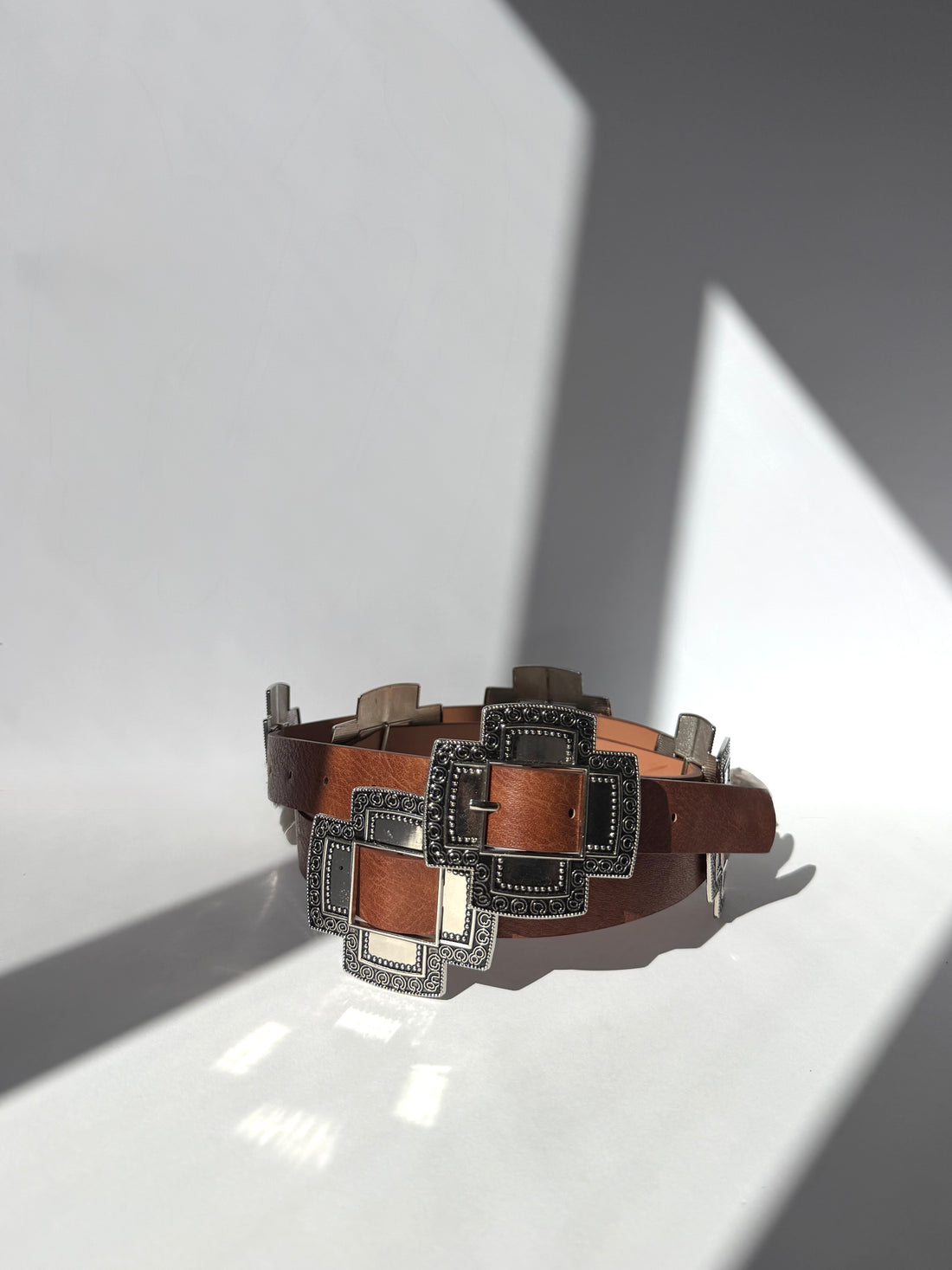 Plus Size Silver Statement Buckle Belt Plus Size Accessories -2020AVE