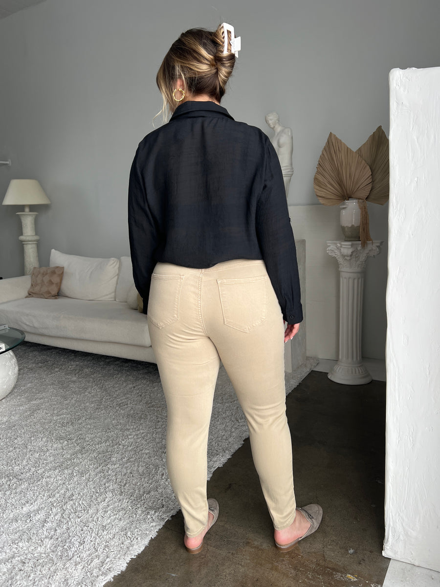 Plus Size Skinny Khaki Pants Plus Size Bottoms -2020AVE