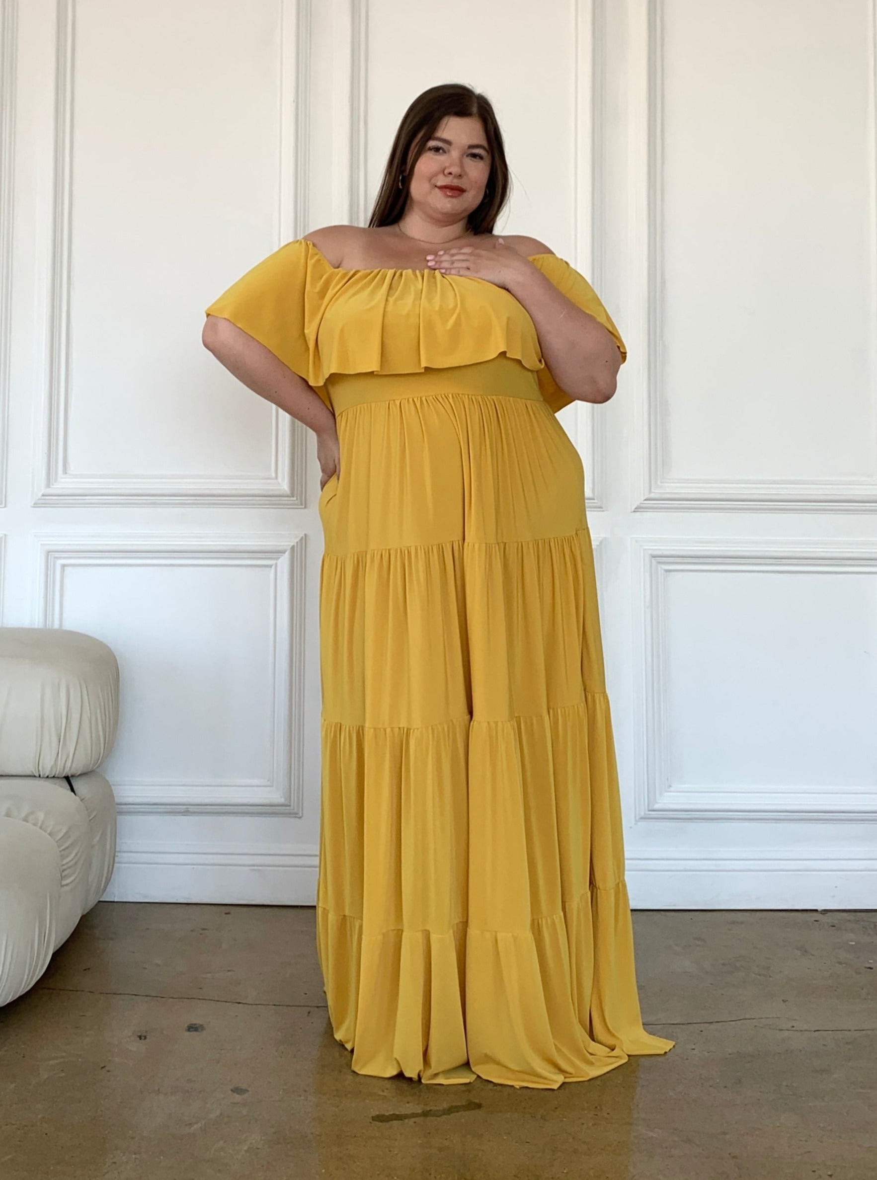 Plus Size Tiered Maxi Dress – 2020AVE