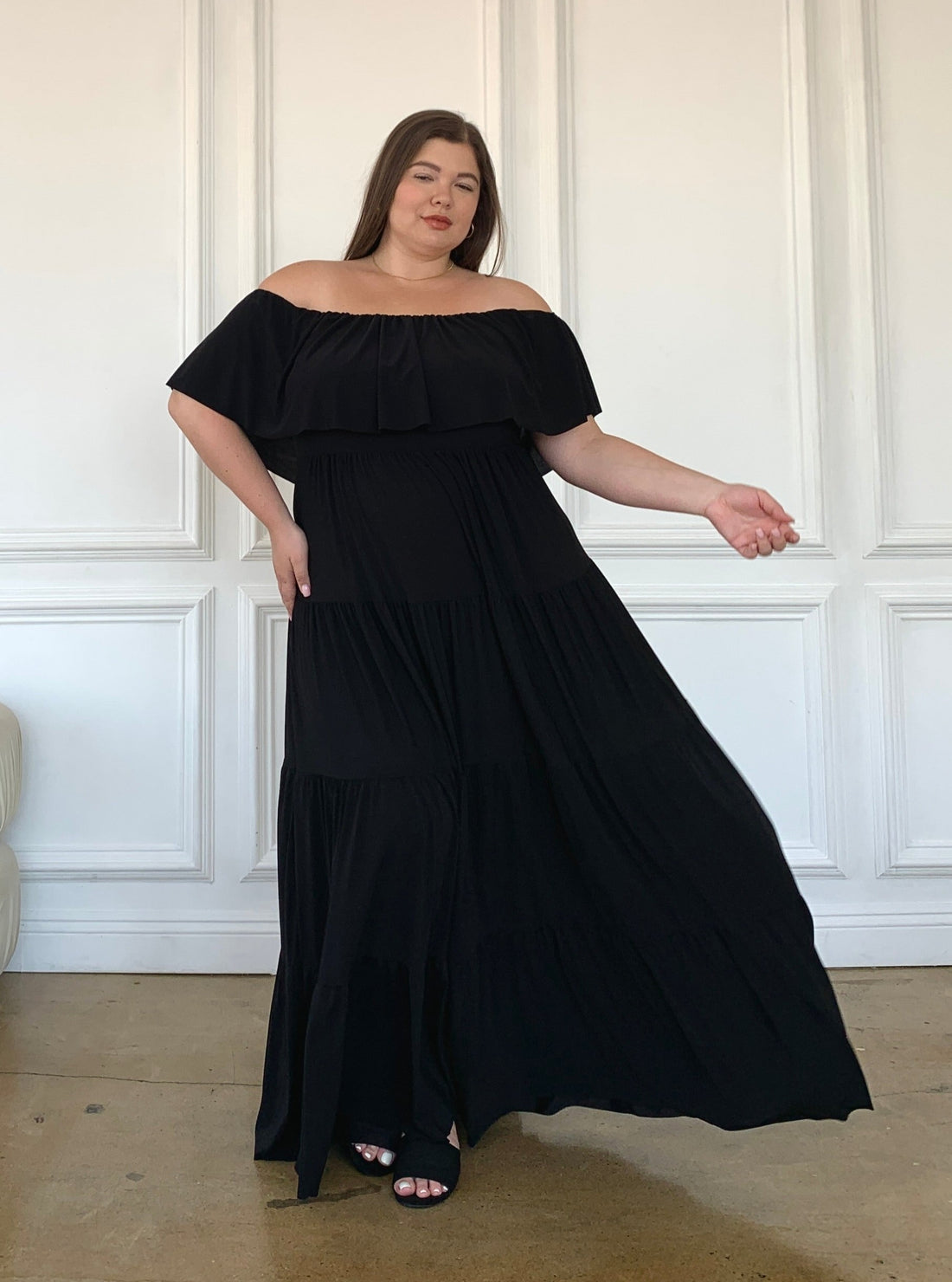Plus Size Tiered Maxi Dress Plus Size Dresses -2020AVE