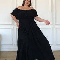 Plus Size Tiered Maxi Dress Plus Size Dresses -2020AVE