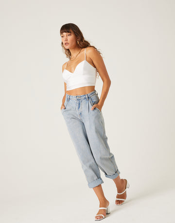 Throwback Mom Jeans Bottoms -2020AVE