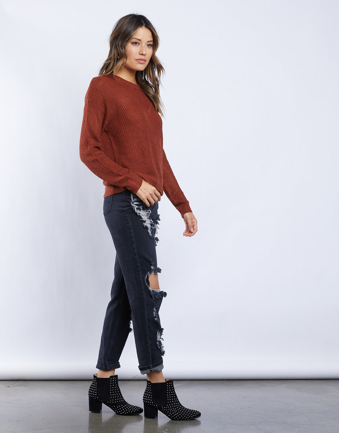 Hold Me Tight Knit Sweater Tops -2020AVE