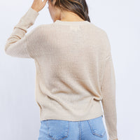 Hold Me Tight Knit Sweater Tops -2020AVE