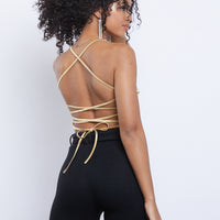 All Nighter Satin Tie Back Top Tops -2020AVE