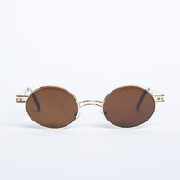Amelia Oval Sunglasses Accessories Gold/Brown One Size -2020AVE