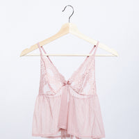 Baby Doll Mesh Cami Intimates Rose Small -2020AVE