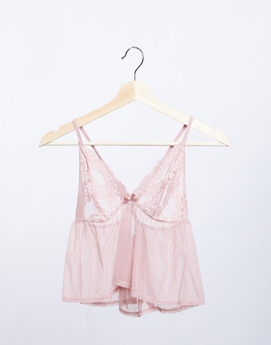 Baby Doll Mesh Cami Intimates Rose Small -2020AVE