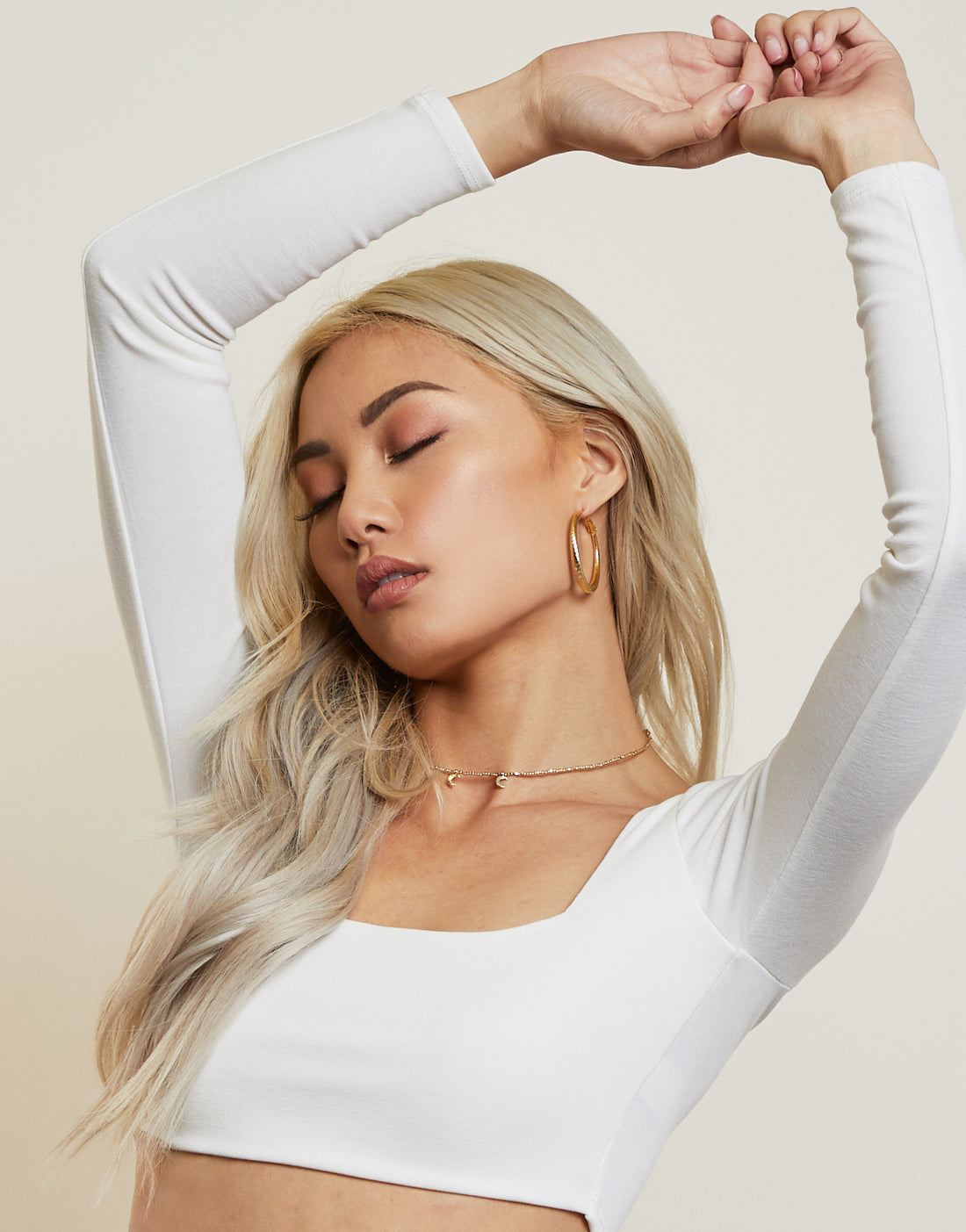 Back To Square 1 Crop Top Tops Ivory Small -2020AVE