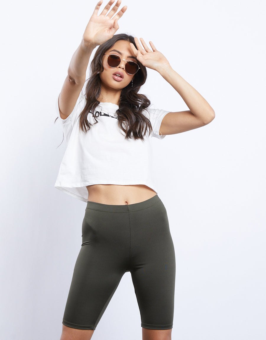 Can't Stop Bike Shorts Bottoms Olive Small -2020AVE