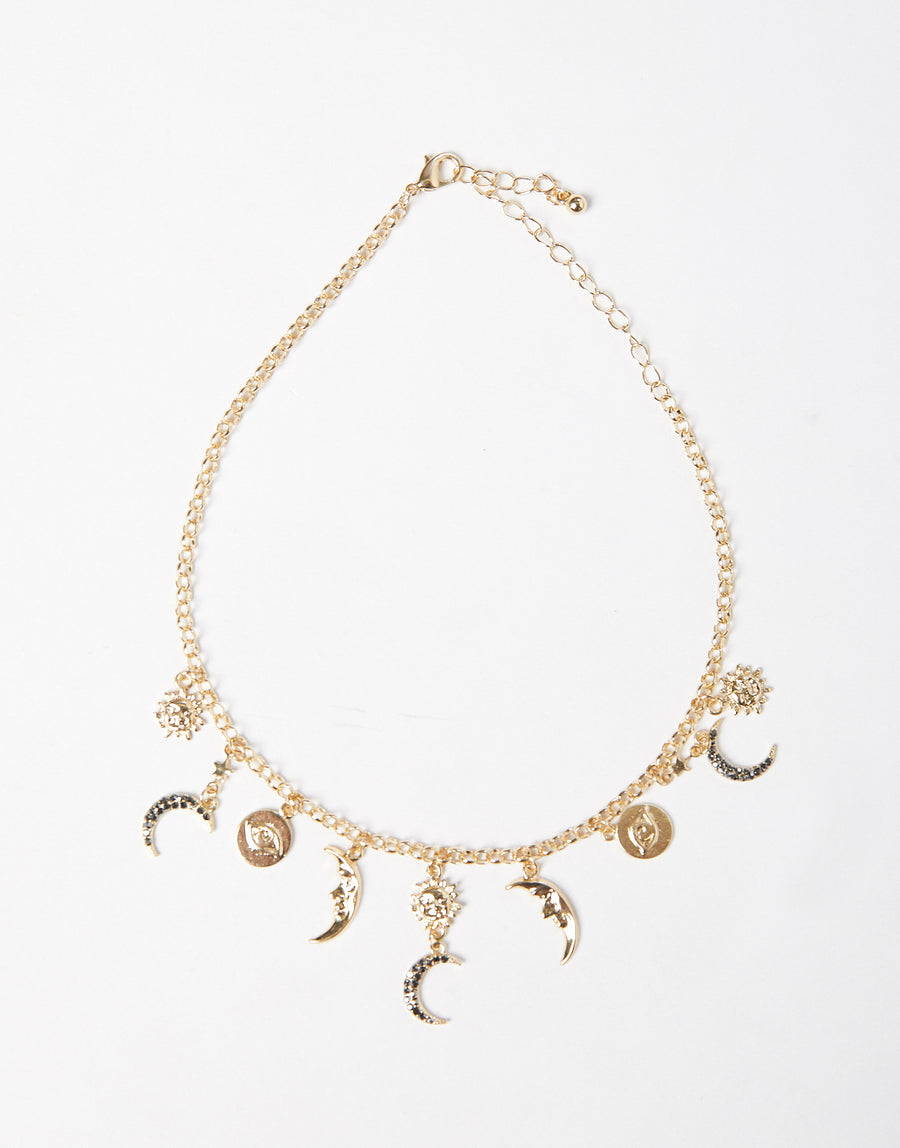 Celestial Charms Necklace-Jewelry-Gold-One Size-2020AVE