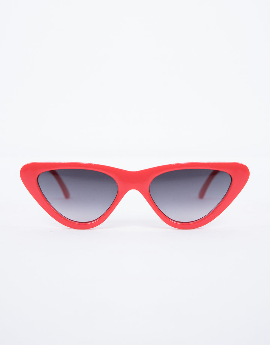Center Of Attention Sunglasses Accessories Red One Size -2020AVE