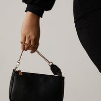 Chain Strap Mini Baguette Bag Accessories Black One Size -2020AVE