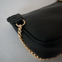 Chain Strap Mini Baguette Bag Accessories Black One Size -2020AVE