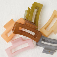 Colored Rectangular Claw Hair Clip Accessories -2020AVE