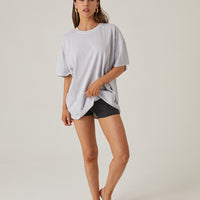 Comfy Oversized Tee Tops Gray S/M -2020AVE