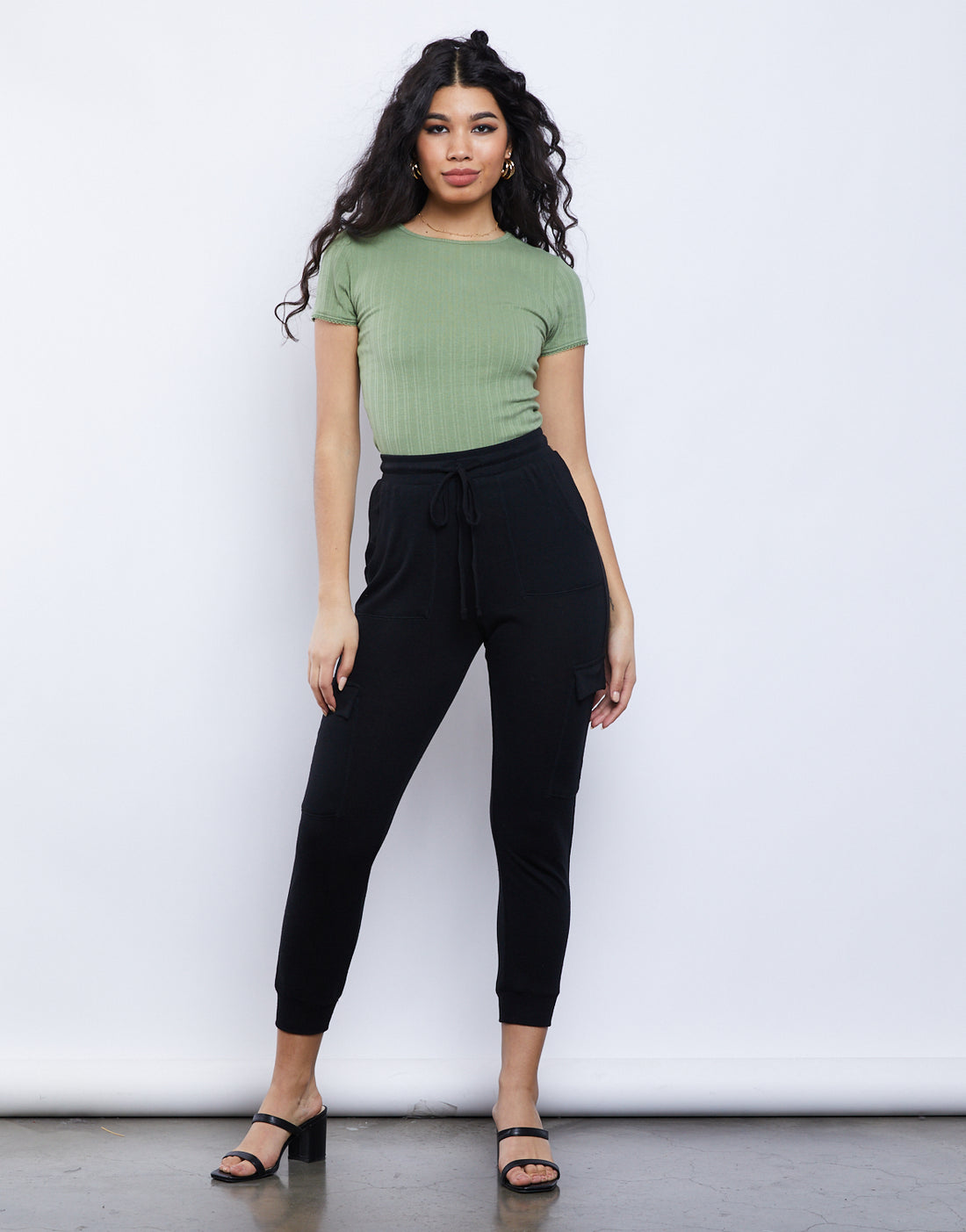Cozy Girl Joggers Bottoms Black Small -2020AVE
