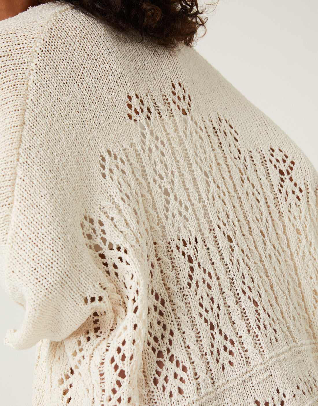 Crochet Short Sleeve Cardigan Outerwear -2020AVE