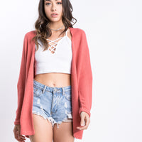 Cuffed Sleeves Cardigan Outerwear -2020AVE