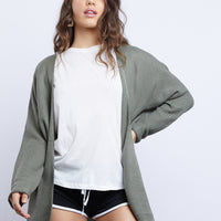 Cuffed Sleeves Cardigan Outerwear Sage S/M -2020AVE