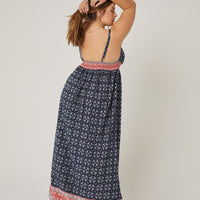 Curve Abstract Printed Maxi Dress Plus Size Dresses -2020AVE