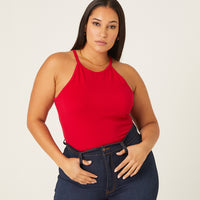 Curve Alexis High Neck Top Plus Size Tops -2020AVE