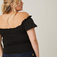Curve All-Over Smocked Top Plus Size Tops -2020AVE