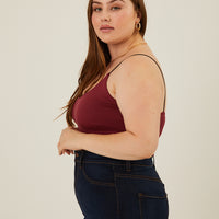 Curve All You Need Spaghetti Strap Tank Plus Size Tops -2020AVE