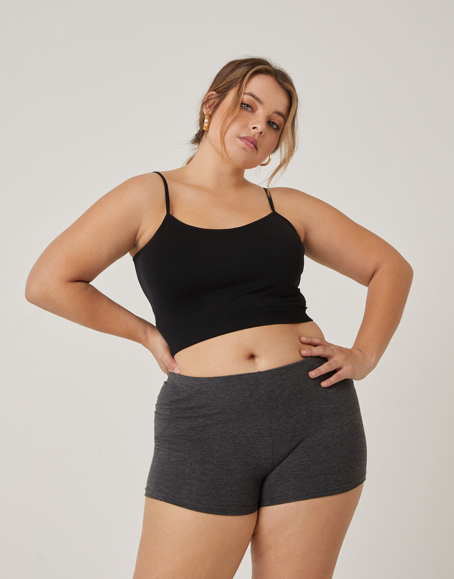 Curve Barely There Shorts Plus Size Bottoms -2020AVE