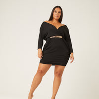 Curve Belted Ruched Dress Plus Size Dresses -2020AVE