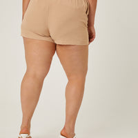 Curve Belted Summer Shorts Plus Size Bottoms -2020AVE