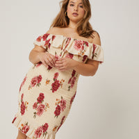 Curve Bodycon Smocked Sundress Plus Size Dresses -2020AVE
