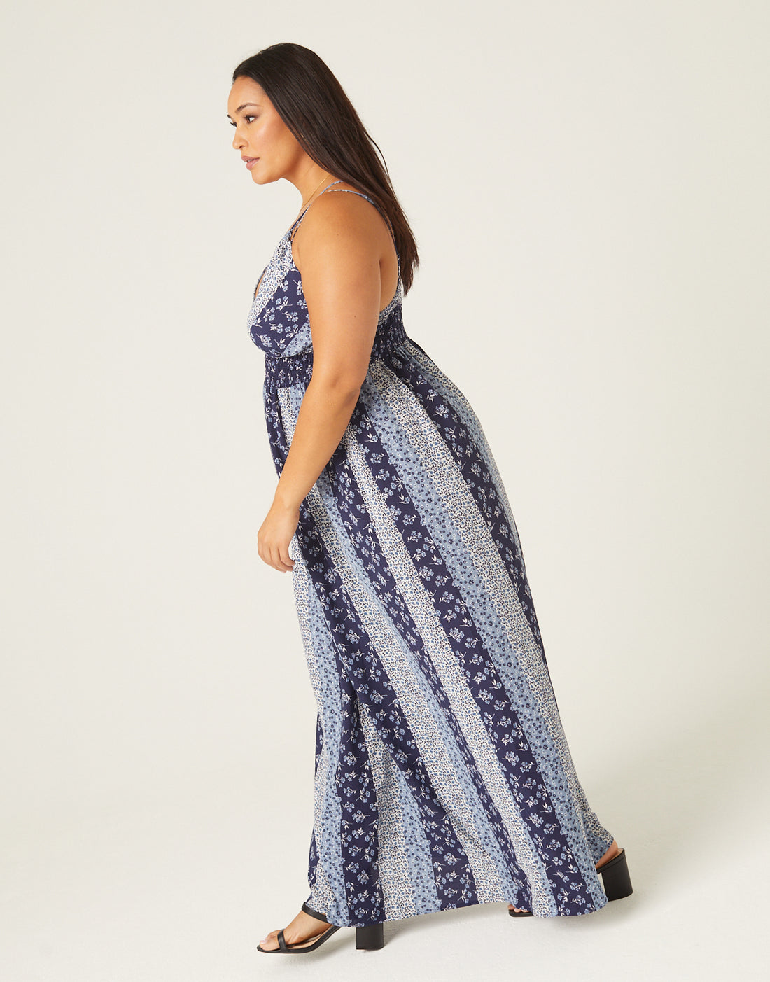 Plus Size Boho Stripe Maxi Dress 2020AVE Plus Size Boho Stripe Maxi Dress 2020AVE