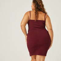 Curve Button Down Asymmetrical Dress Plus Size Dresses -2020AVE
