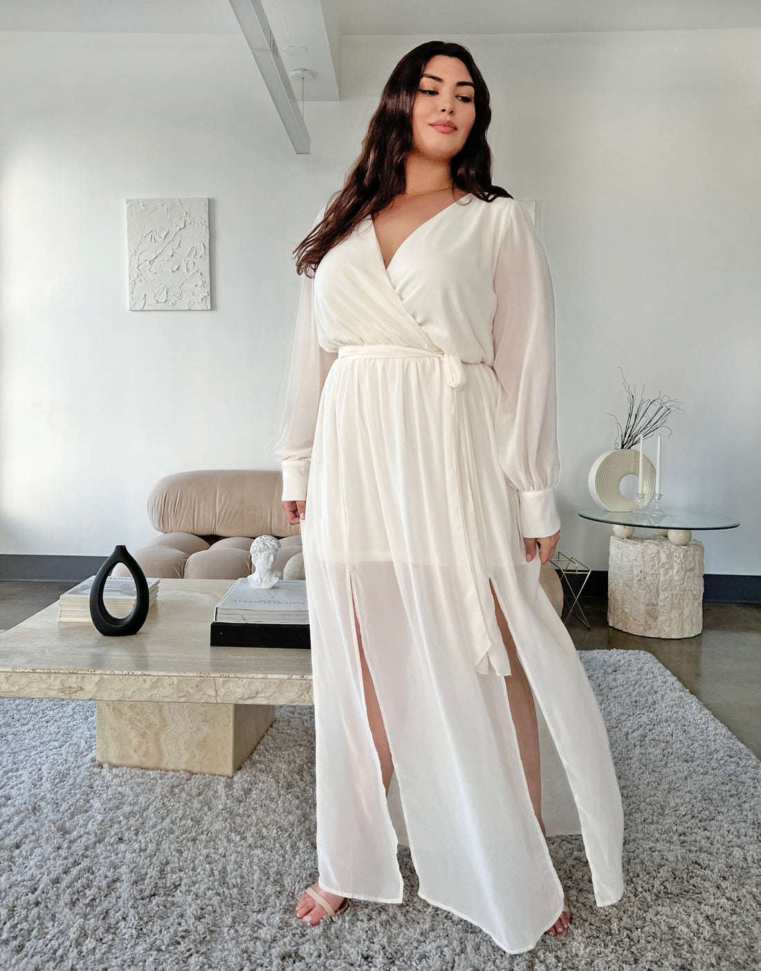 Long Sleeve Flowy Dresses Plus Size Deals | bellvalefarms.com