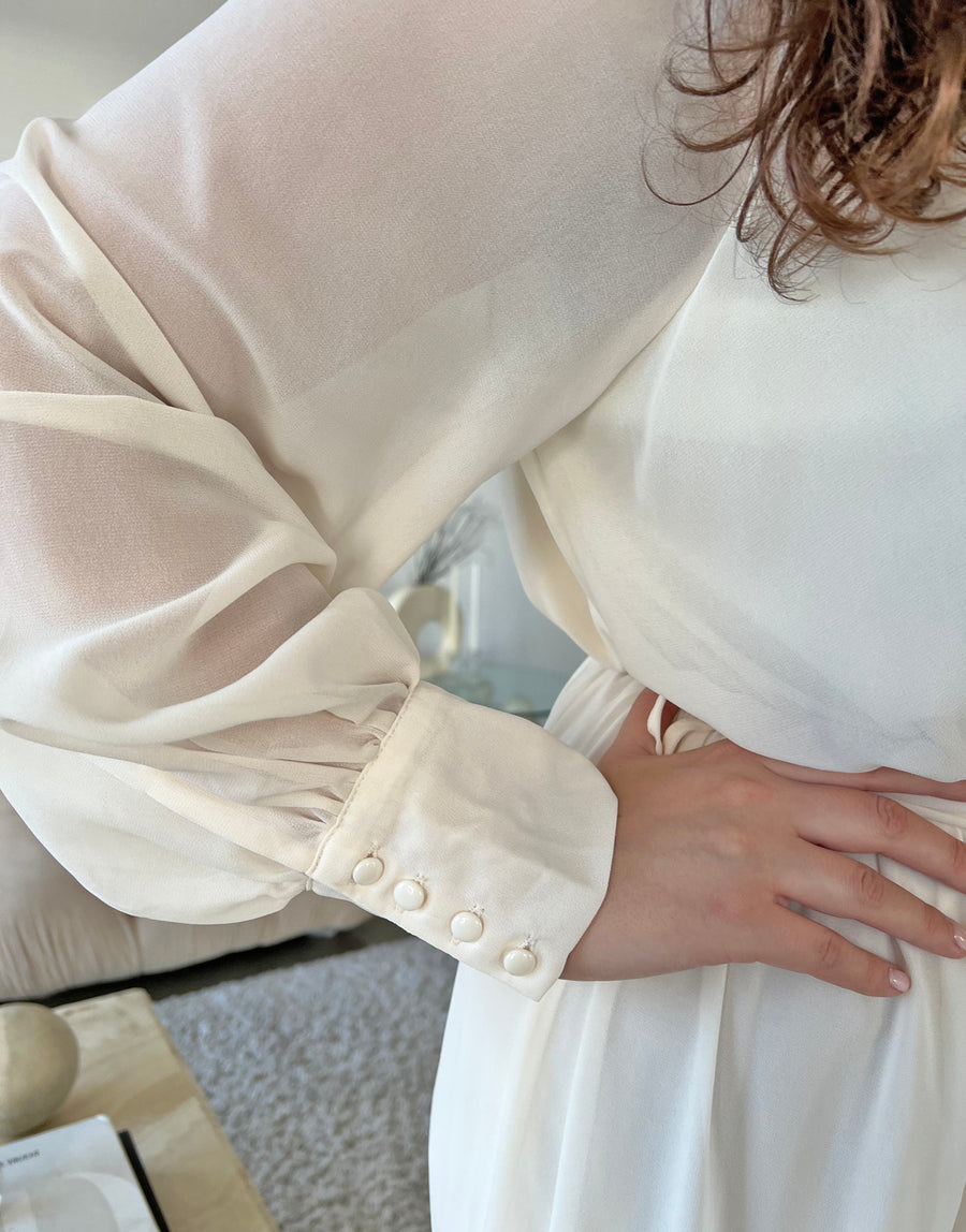 Curve Chiffon Long Sleeve Maxi Dress Plus Size Dresses -2020AVE