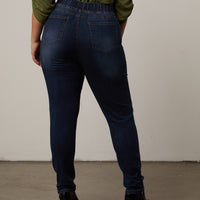 Curve Elastic Waist Jeans Plus Size Bottoms -2020AVE