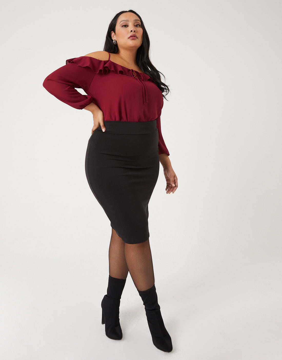 Plus Size Essential Bodycon Skirt – 2020AVE