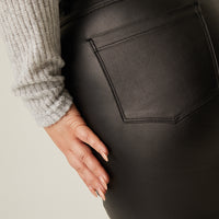 Curve Faux Leather Pants Plus Size Bottoms -2020AVE