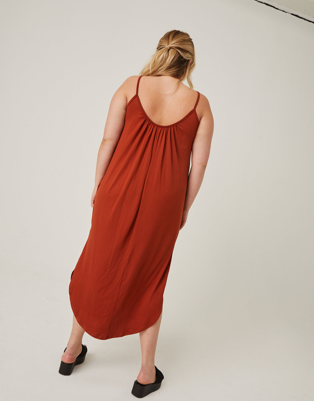 Curve Flowy Knit Tank Dress Plus Size Dresses -2020AVE